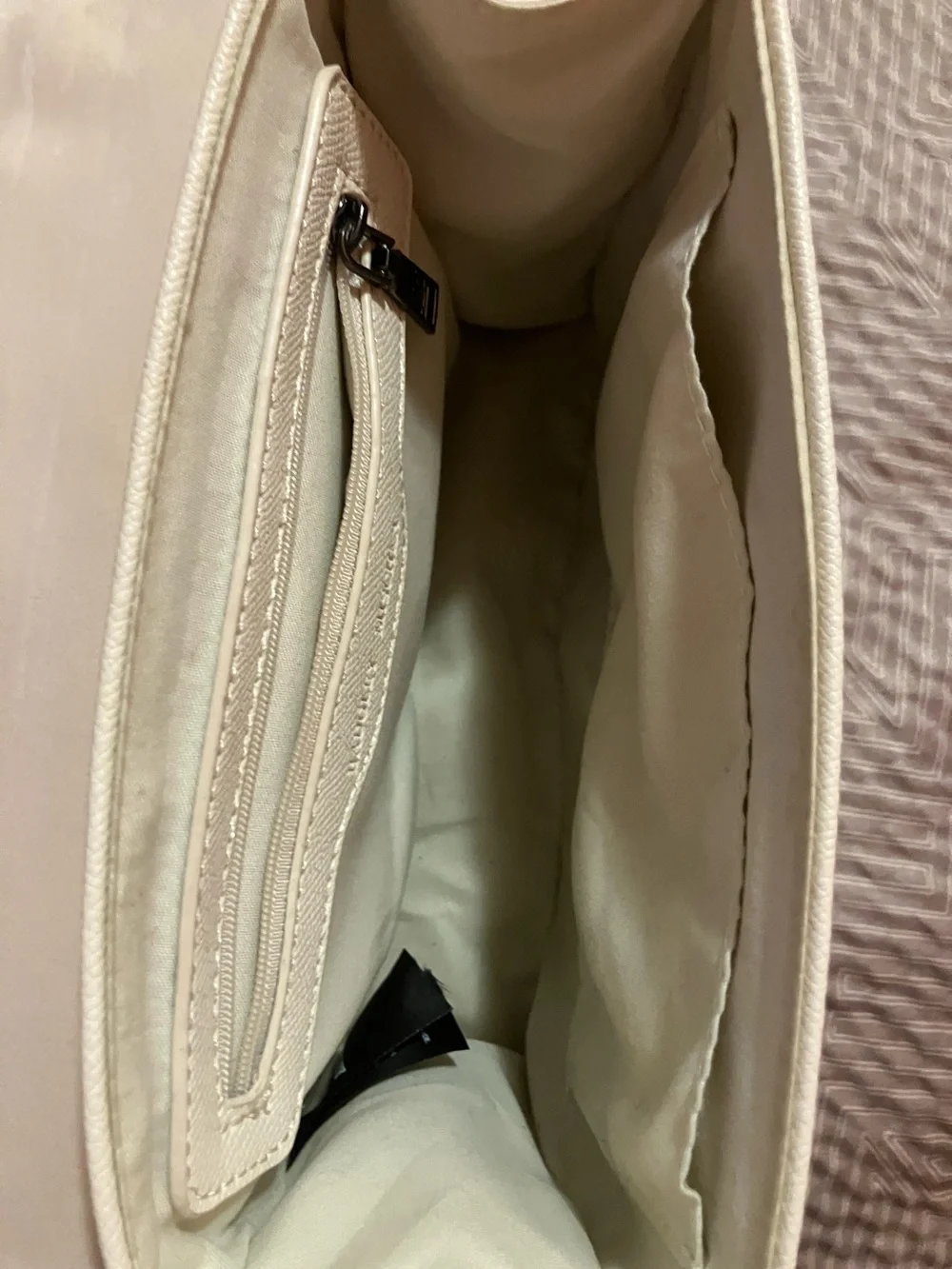 Off-White Stud-Trim Top Handle Crossbody Bag by Bartley Mischka‎